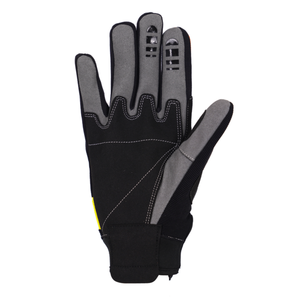 Bike It 'Vapor-S' Summer Motorcycle Glove (Black/Yellow) - Large - Image 2