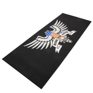 Biketek Custom Garage Mat – ‘Ride to Live’ (250x100cm)