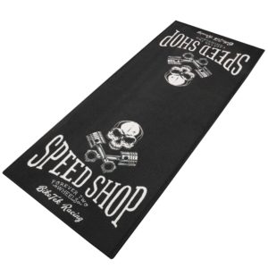 Biketek ‘Series 7’ Garage Mat – ‘Speed Shop’ (190x80cm)