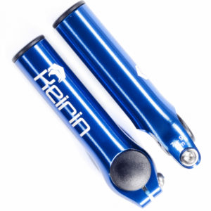 Keirin CNC Bar Ends – Blue
