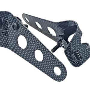 Bike It Headlight Bracket 30-38mm (Pair – Carbon Effect)