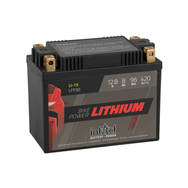 Intact Bike-Power Lithium LiFePO4 Battery LFP30 [12.8V 8.0Ah 96Wh]