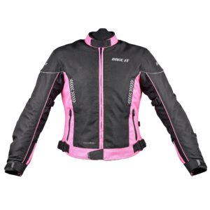 Bike It ‘Insignia’ Ladies Motorcycle Jacket (Pink) – Size 12 LARGE