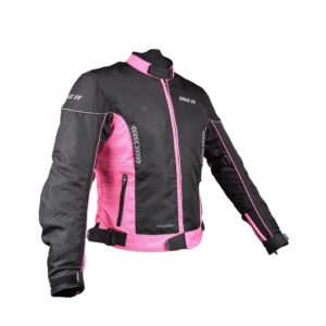 Bike It ‘Insignia’ Ladies Motorcycle Jacket (Pink) – Size 12 LARGE