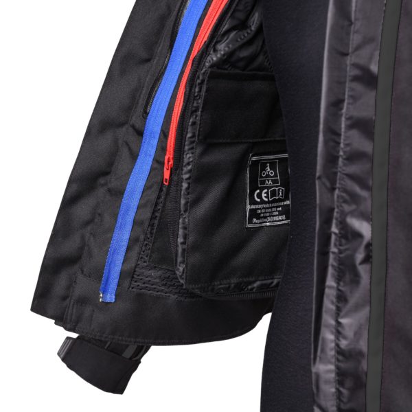 Bike It 'Insignia' Ladies Motorcycle Jacket (Black) - LARGE - Image 9