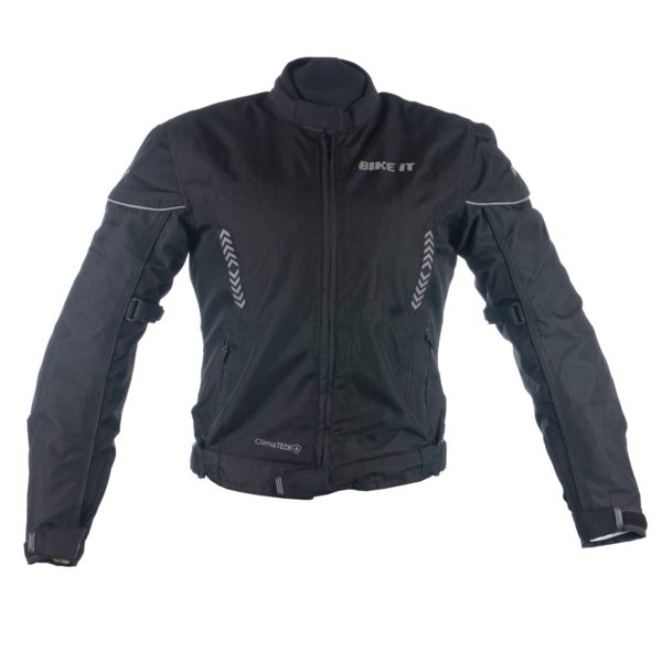 Bike It 'Insignia' Ladies Motorcycle Jacket (Black) - LARGE - Image 11