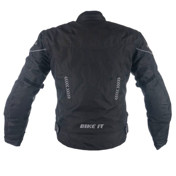 Bike It 'Insignia' Ladies Motorcycle Jacket (Black) - LARGE - Image 4