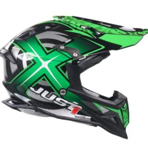 Just 1 J12 Carbon MX Helmet Mister X Green M