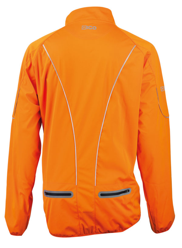 Eigo Mistral Windproof Cycling Jacket Vivid Orange - S - Image 2