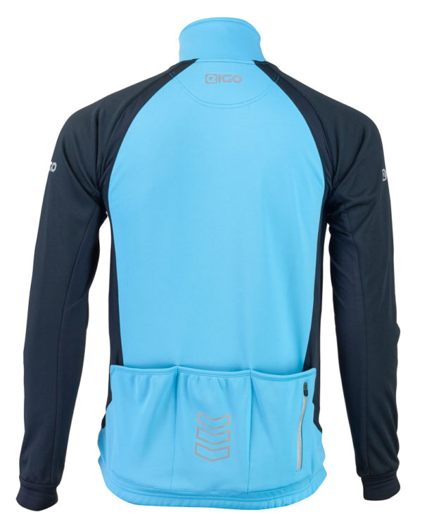 Eigo Levanter Mens Windproof Cycling Jacket Sky Blue / Black - S - Image 2