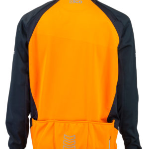 Eigo Levanter Mens Windproof Cycling Jacket Vivid Orange / Black – S
