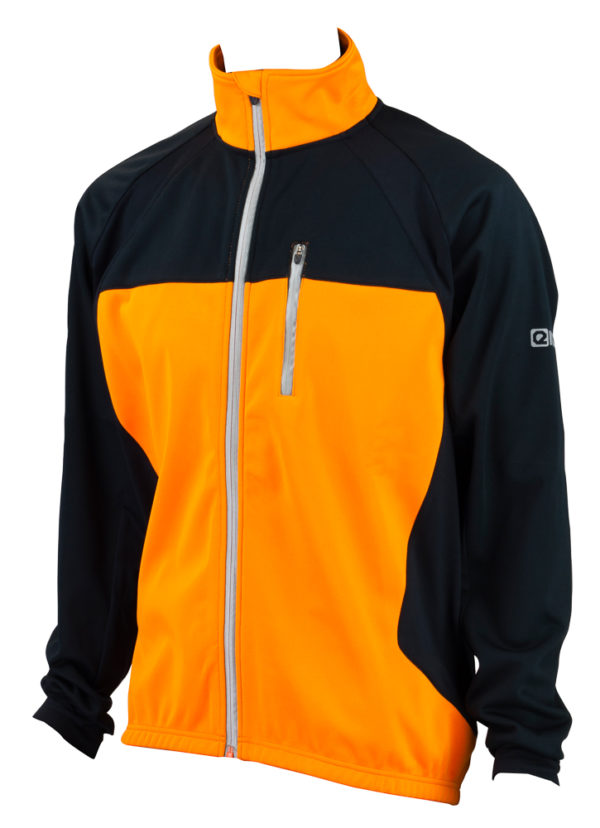 Eigo Levanter Mens Windproof Cycling Jacket Vivid Orange / Black - S