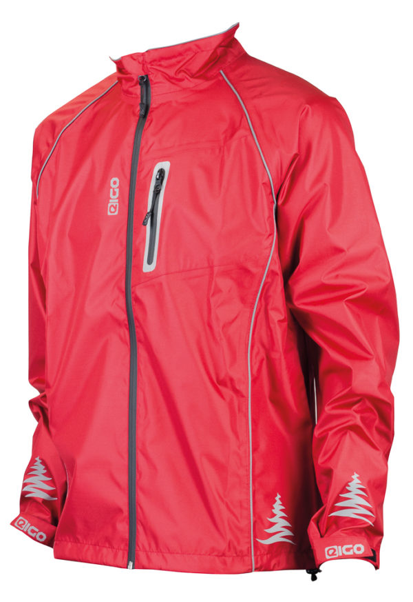 Eigo Delta Waterproof Cycling Jacket Poppy Red - XS