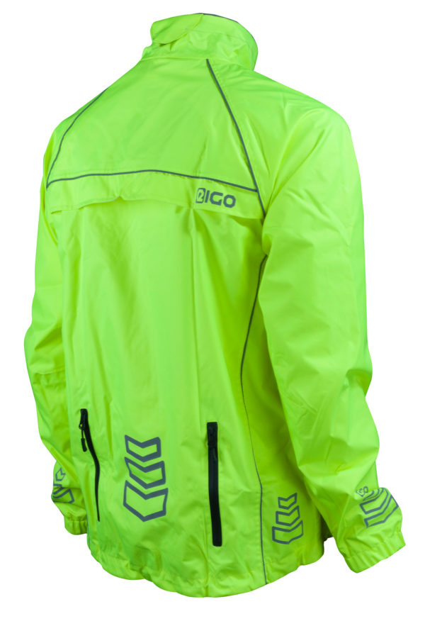Eigo Delta-2 Waterproof Cycling Jacket Fluoro Yellow - XS - Image 2