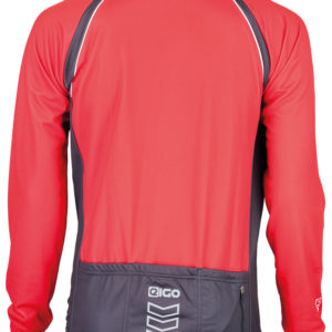 Eigo Logic Mens Long Sleeve Cycling Jersey Red / Black – S