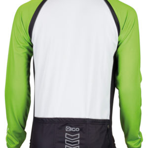 Eigo Logic Mens Long Sleeve Cycling Jersey Green / Black – S