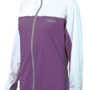 Eigo Holly Womens Long Sleeve Cycling Jersey Aubergine / White – S
