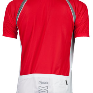Eigo Logic Mens Short Sleeve Cycling Jersey Red / White – S