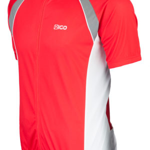 Eigo Logic Mens Short Sleeve Cycling Jersey Red / White – S