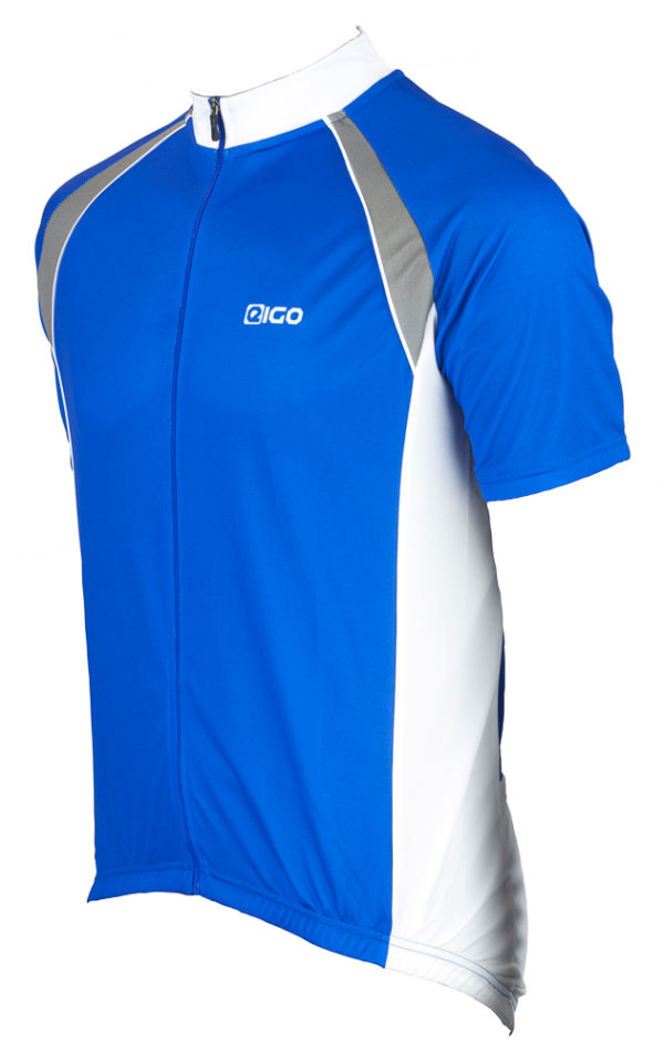 Eigo Logic Mens Short Sleeve Cycling Jersey Blue / White - S