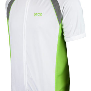 Eigo Logic Mens Short Sleeve Cycling Jersey Green / White – S