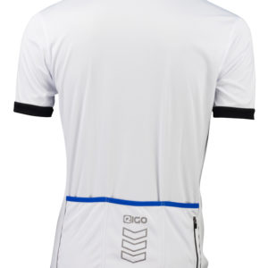EIGO Classic Mens Short Sleeve Cycling Jersey White / Blue – S