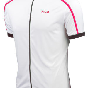 EIGO Classic Mens Short Sleeve Cycling Jersey White / Red – S
