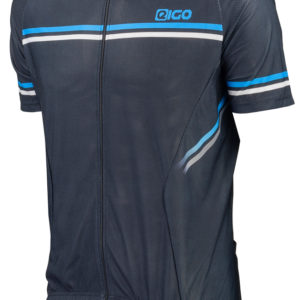 Eigo Diamond Mens Short Sleeve Cycling Jersey Black / Blue / White – S