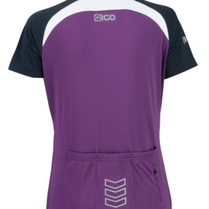 Eigo Helena Womens Short Sleeve Cycling Jersey Aubergine / White – S