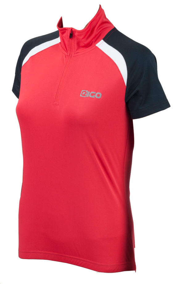 Eigo Helena Womens Short Sleeve Cycling Jersey Red / White - S
