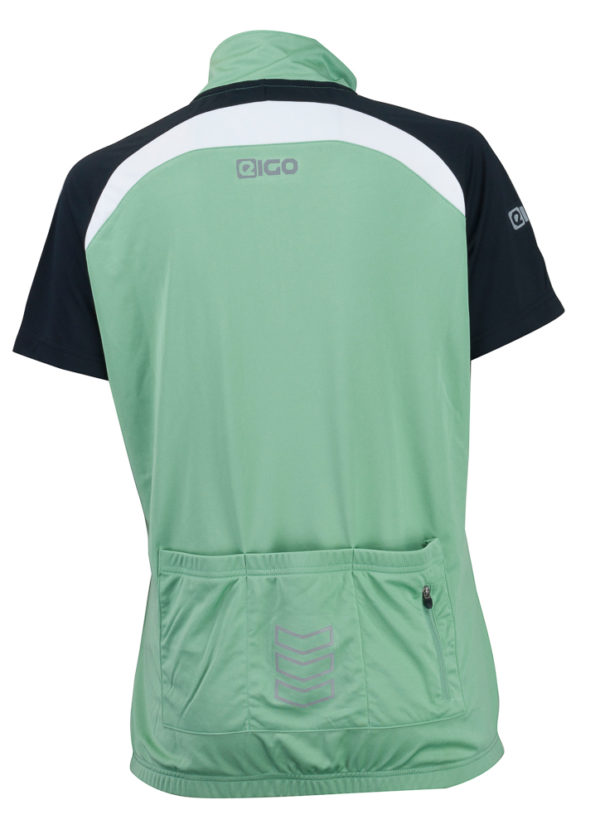 Eigo Helena Womens Short Sleeve Cycling Jersey Sage / White - S - Image 2
