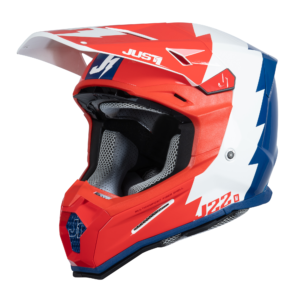 Just1 J22 Motocross Helmet Revolt Red Blue White L