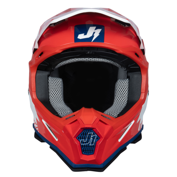 Just1 J22 Motocross Helmet Revolt Red Blue White L - Image 3