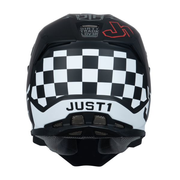 Just1 J22 Motocross Helmet Flagman Red Titanium Black L - Image 5