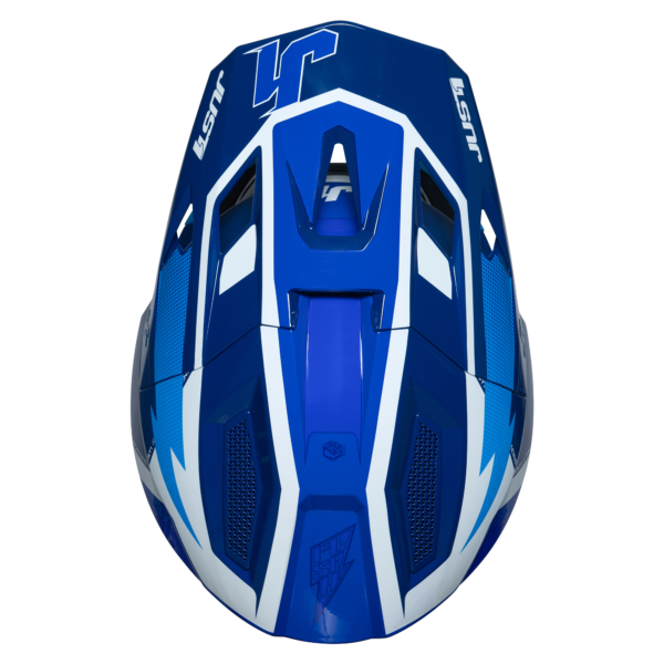 Just1 J40 Motocross Helmet Flash White Blue L - Image 4