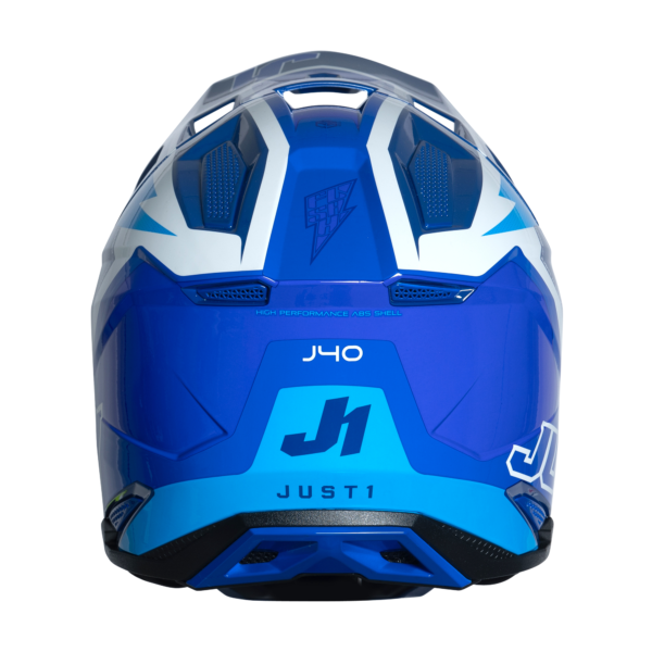 Just1 J40 Motocross Helmet Flash White Blue L - Image 5