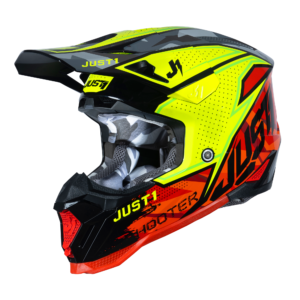 Just1 J40 Motocross Helmet Shooter Camo Red Black L