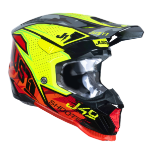 Just1 J40 Motocross Helmet Shooter Camo Red Black L