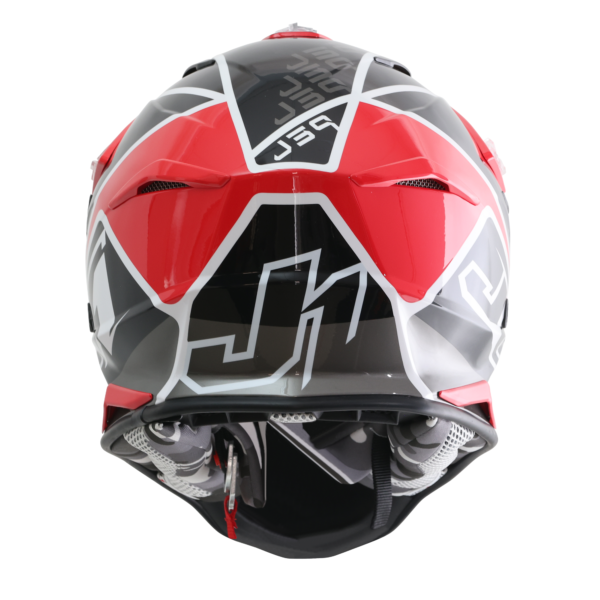 Just1 J39 Motocross Helmet Thruster Red Black White Gloss L - Image 8