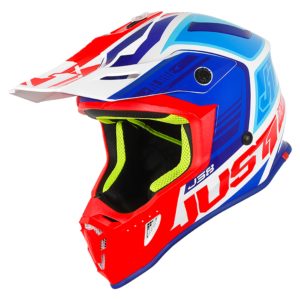 Just1 J38 MX Helmet Blade Blue/Red/White Gloss – M