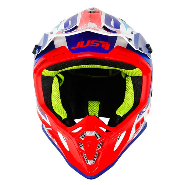 Just1 J38 MX Helmet Blade Blue/Red/White Gloss - M - Image 4