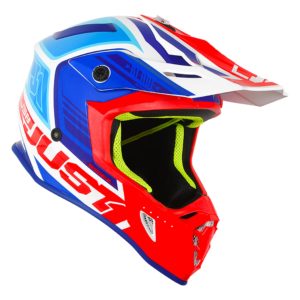 Just1 J38 MX Helmet Blade Blue/Red/White Gloss – M