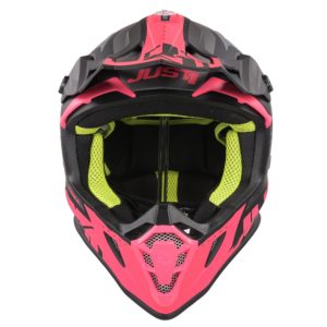 Just1 J38 MX Helmet Blade Fluo Fuchsia/Black Matt – L