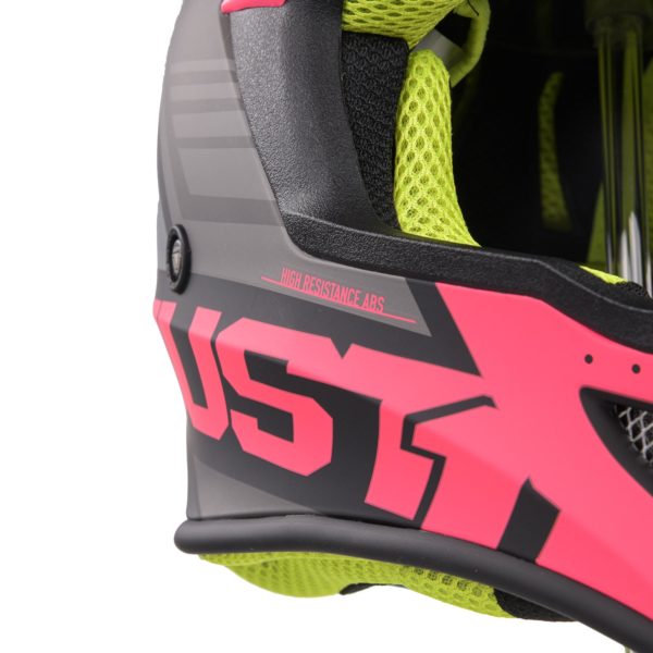 Just1 J38 MX Helmet Blade Fluo Fuchsia/Black Matt - L - Image 10