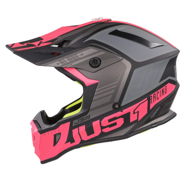 Just1 J38 MX Helmet Blade Fluo Fuchsia/Black Matt - L - Image 3