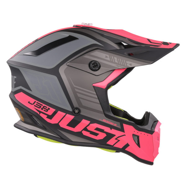 Just1 J38 MX Helmet Blade Fluo Fuchsia/Black Matt - L - Image 14