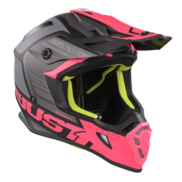 Just1 J38 MX Helmet Blade Fluo Fuchsia/Black Matt - L - Image 8