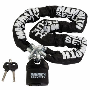 Mammoth Lock And Chain 10mm x 1200mm Chain / Closed Shackle Lock