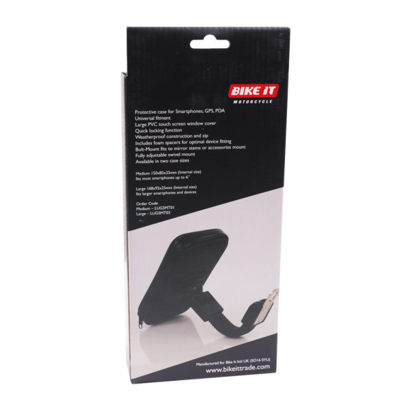 Bike It Mirror-Mount Smartphone Holder Medium 150X85X25Mm (ID) 160X100X30Mm (OD) - Image 5