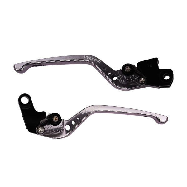 BikeTek Adjustable CNC Long Lever Set Titanium with Black Adjuster - #003